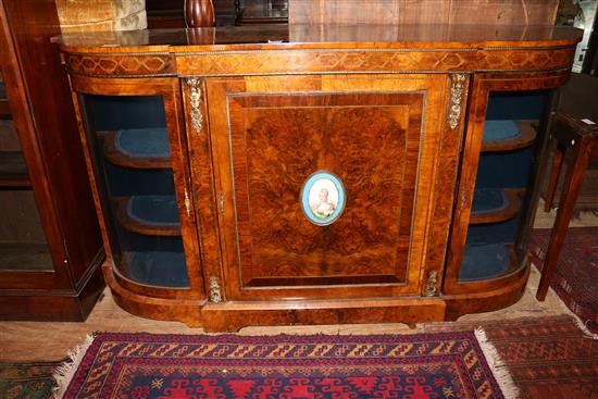 Victorian walnut credenza